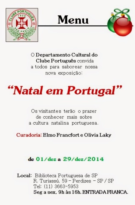 convite Natal em Portugal